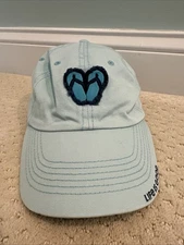 Life Is Good Hat Adult One Size Blue Sandals Flip Flops Beach Summer Relax