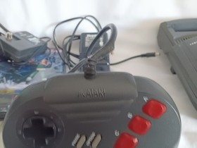 ATARI JAGUAR CD ATTACHMENT! WORKS! + HIGHLANDER GAME, 1 CONTROLLER & RF ADAPTER!