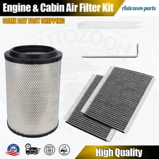 AF26163M Engine Air Filter & 2 Cabin AF26405 Fit Volvo Trucks Replaces #AF26472M