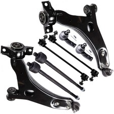 Front Suspension Kit Lower Control Arm w/Ball Joint Outer Inner Tie Rod End Sway