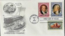 Artcraft 3854-3856 Lewis and Clark Corps of Discovery St. Charles Missouri 