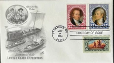 Artcraft 3854-3856 Lewis and Clark Corps of Discovery St. Charles Missouri 