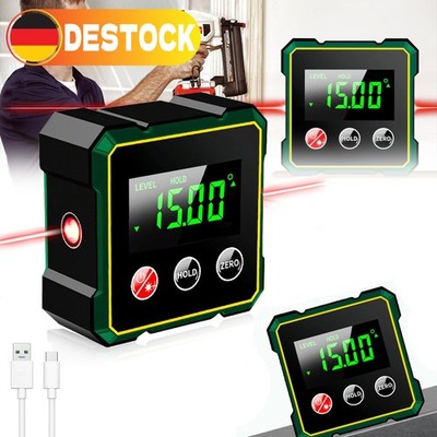 Mini LCD Digital Winkelmesser Magnet Winkelmessgerät Neigungsmesser Inklinomete*