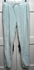 Wonder Nation Girls Minky Pants Light Turquoise "Love" Sequin Super Soft Sz XXL