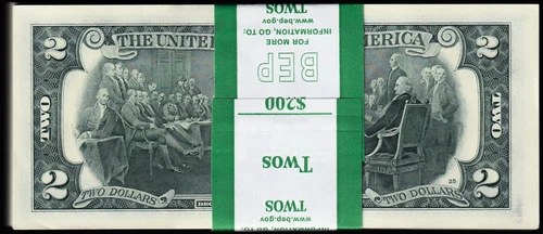 USPC FR#1941K 100X $2 2017 A FRN DALLAS (CARRANZA & MNUNCHIN) SEQ #'D GEM UNC - Picture 3 of 3