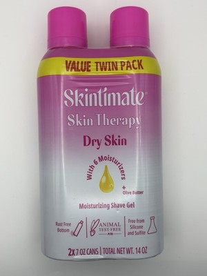 Skintimate Dry Skin Women s Shave Gel 7oz Twin Pack Moisturizing Fresh Scent New