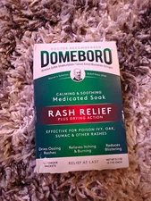 Domeboro Soothing Soak Rash Relief Astringent 12 Powder Packets Exp 2026+