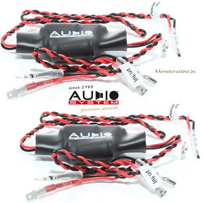 Audio System FWK W 12dB Tiefton-Kabelweiche Paar Frequenzweiche Kicker Woofer