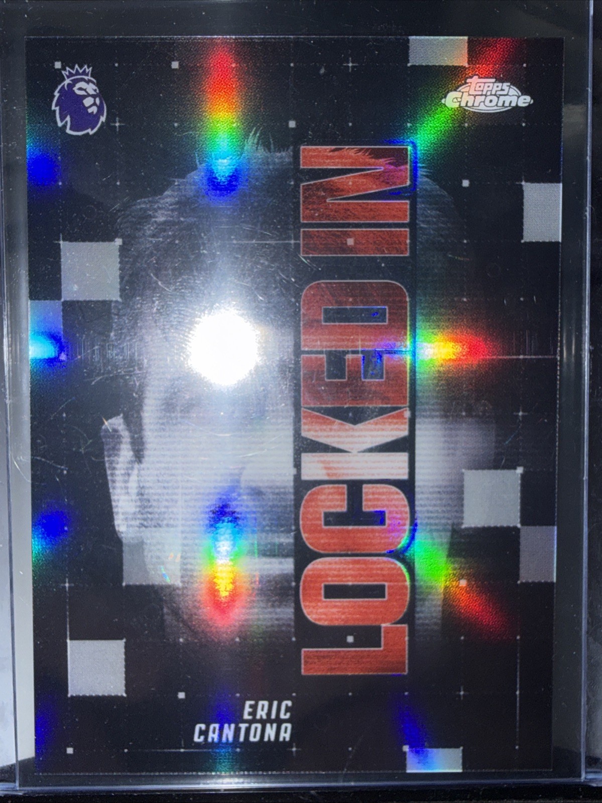 Eric Cantona #LI-35 Soccer Cards 2026 Topps Chrome Premier League Locked In trading card — raw and PSA graded price guide