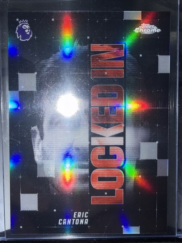 Eric Cantona #LI-35 2026 Topps Chrome Premier League Locked In card