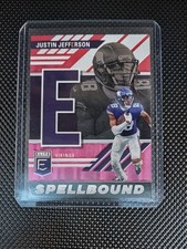 Justin Jefferson 2023 Donruss Elite #SB-JJ5 Spellbound Pink Letter E Minnesota