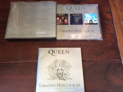 Queen - Greatest HIts I II & III [3 CD Box] Platinum Freddie Mercury 51 Songs