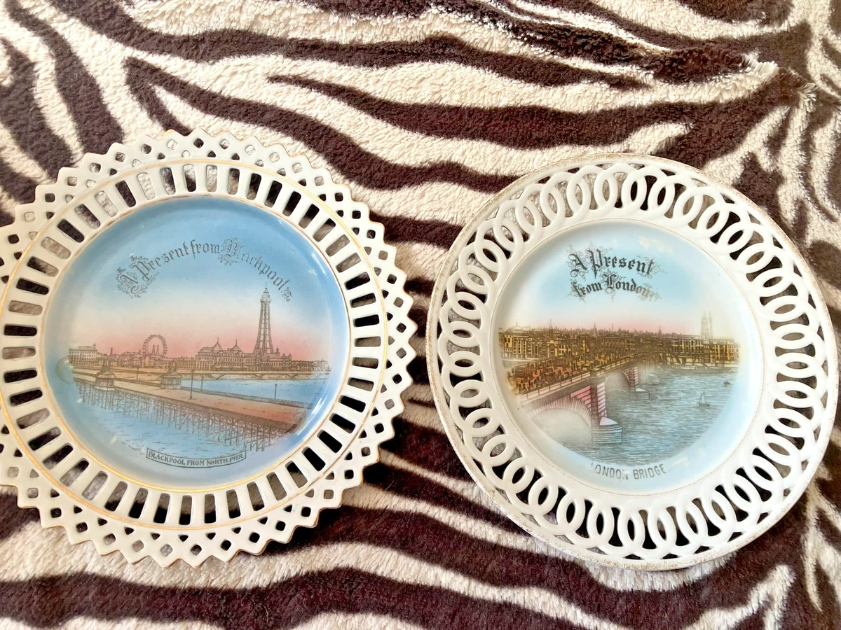 Plates 6180 Assiette Décorative Souvenir Panorama Urbain De Londres 10 Cm - Idéal Cadeau