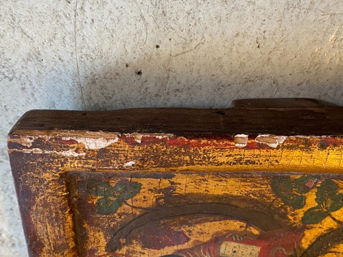 ICONA RUSSA RELIGIOSA GESU' DODICI APOSTOLI La vera vite LEGNO ARTE SACRA XVIII - Foto 20 di 20