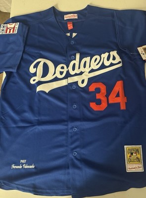 Los Angeles Dodgers Fernando Valenzuela Blue Jersey