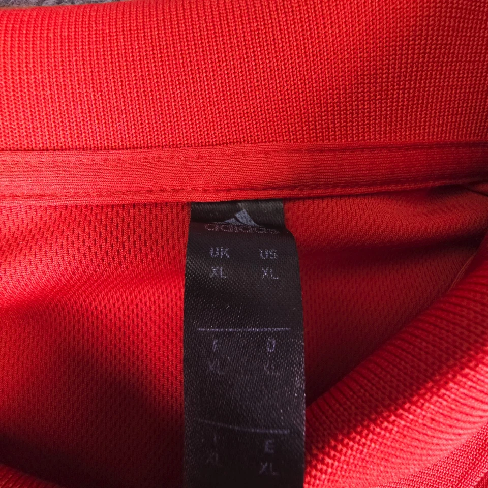 Bulldogs Polo Shirt Adidas Short Sleeve Red Men's Size XL Activewear Outdoors - Image 4 of 4