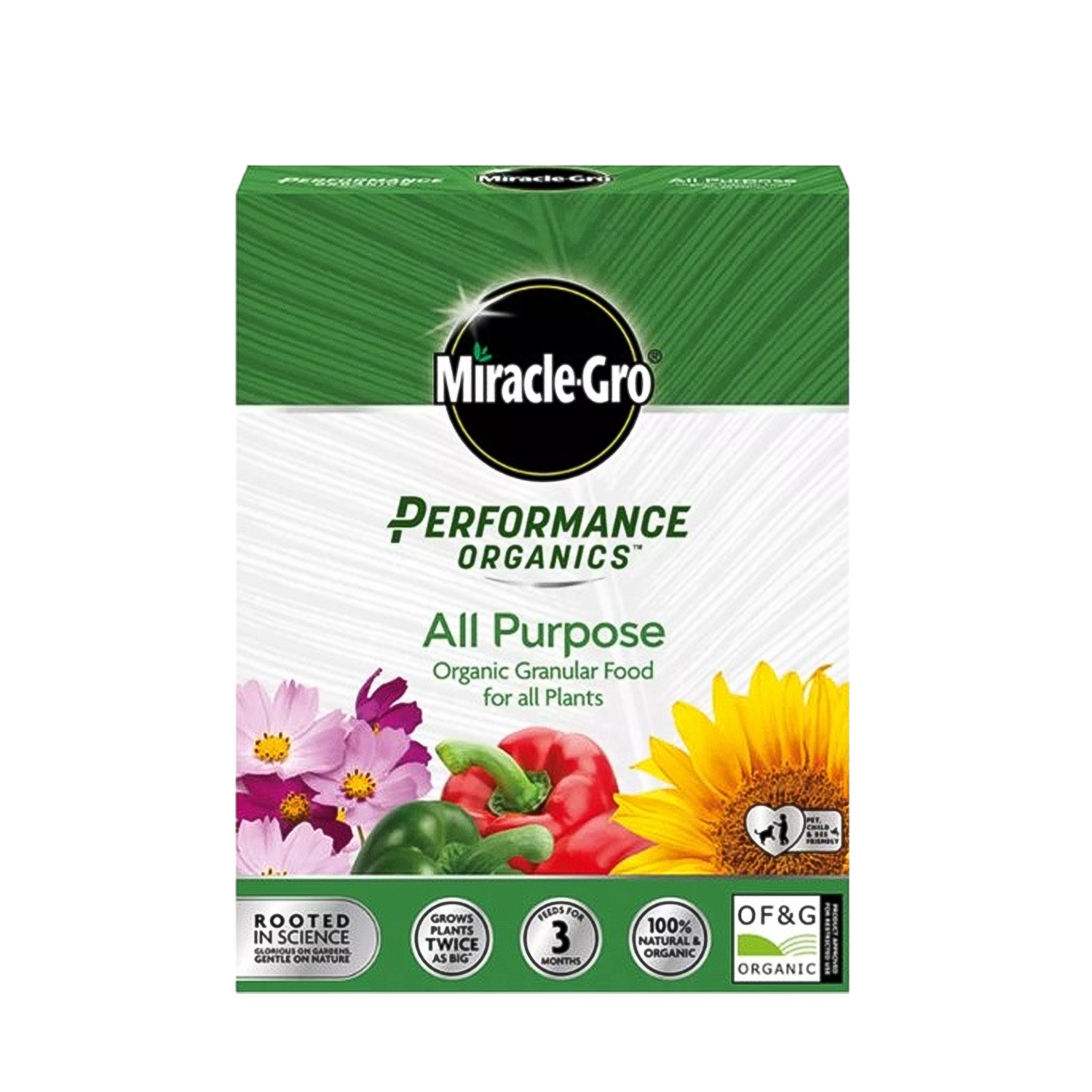 Miracle-Gro Performance Organics All Purpose Natural Granular Plant Food 1Kg Box