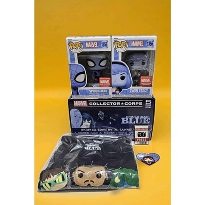Marvel Collector Corps Spider-Man Blue Funko POP Box Size 2XL Spiderman