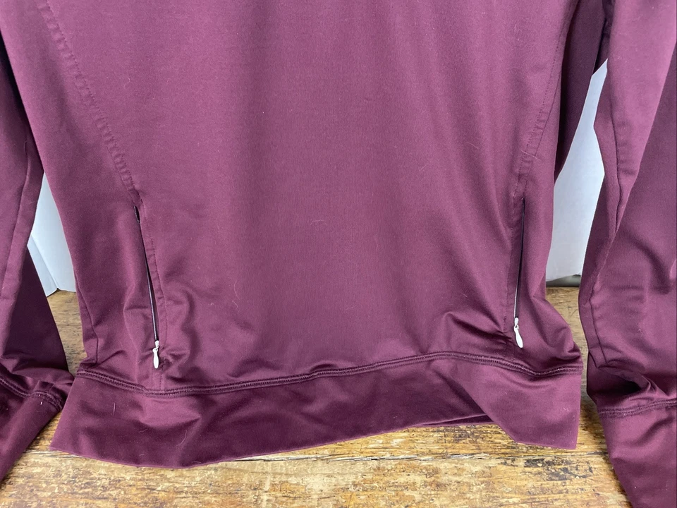 Pullover Victoria's Secret ROSA MED ULTIMATE 1/4 Cremallera Manga Larga Gris Borgoña Foto 4 de 4