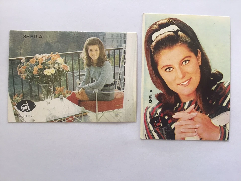 SHEILA MINI CARTE offert dans les biscuit DUBOIS Lot de 2 - Photo 1/4