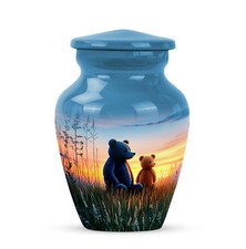 Teddy Bear Urn 10Inch for Ashes Large Cremation Urns for Human Ash Funeral
