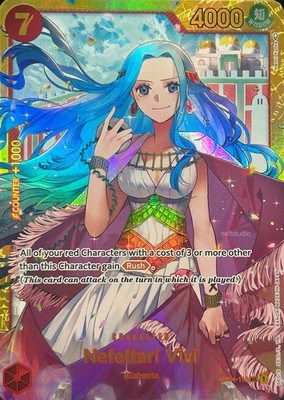   Nefeltari Vivi   OP04-118 SEC Kingdoms of Intrigue Holo One Piece TCG NM