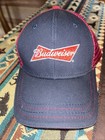 Budweiser Adjustable Snapback Hat  Cap Navy Blue Red White Stitched Logo — photo 1