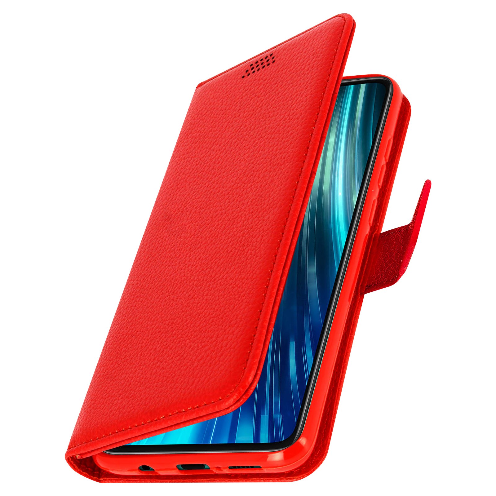 Housse slim Redmi Note 8 Pro rouge | Finition premium et coque silicone interne - 2
