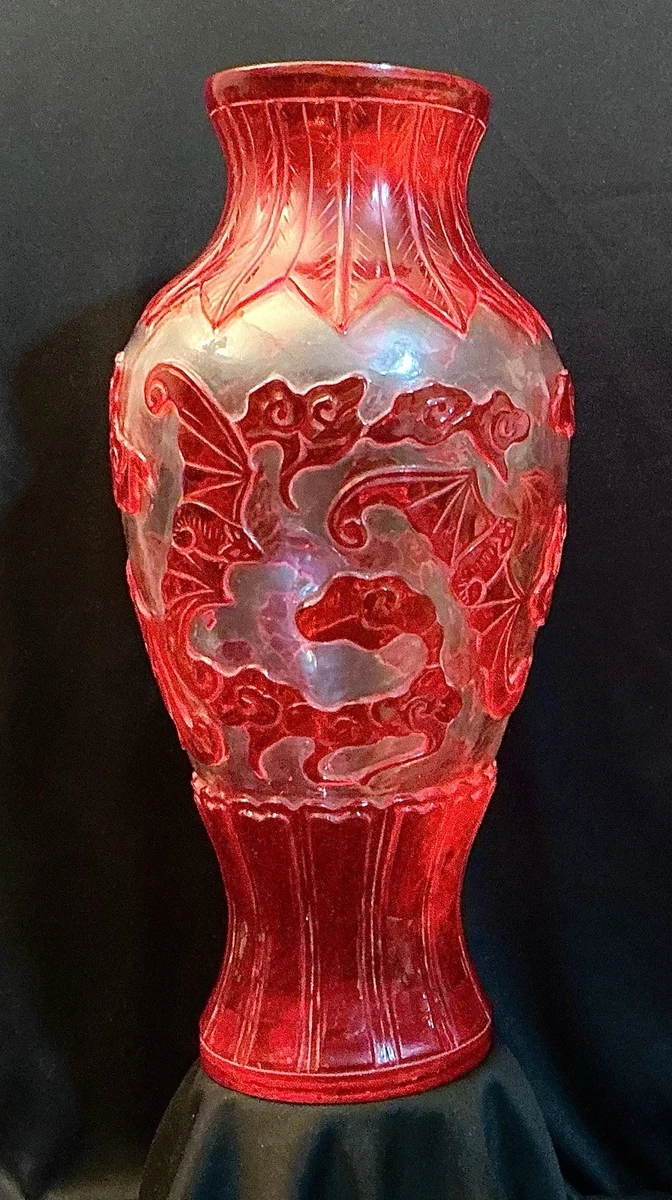红色1900-1940 中国古董花瓶| eBay