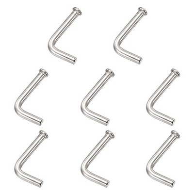 8Pcs Weld-on Steel Rope Hook, Weld on Safety Chain Clip Loop 56.5mm