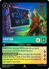 Cold Foil GASTON INTELLECTUAL POWERHOUSE 1x Rare Disney Lorcana NM