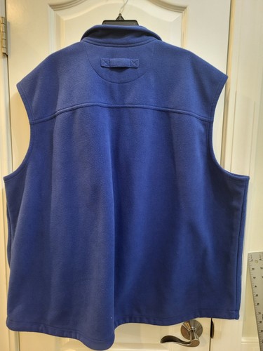 Duluth Trading Co. Vest Mens 3XL Tall Blue Fleece Full Zip Deep Pockets Workwear - Picture 6 of 6