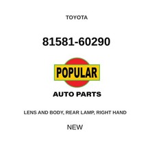 Genuine 2007-2018 Toyota Land Cruiser Rear Lamp Lens Body Rh 81581-60290