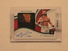 2023 Panini Immaculate Drew McIntyre WWE Premium Memorabilia Auto 3/5