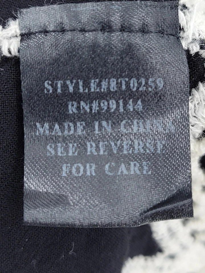 Top de lapislázuli para mujer grande negro marfil bordado cuello en V boho campesino popover Foto 4 de 4