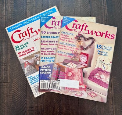 Lot of 3 Craft Works Magazines Vintage 1988