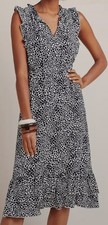 Maeve Ruby Ruffled Mini Dotted Dress Size Small Excellent Condition