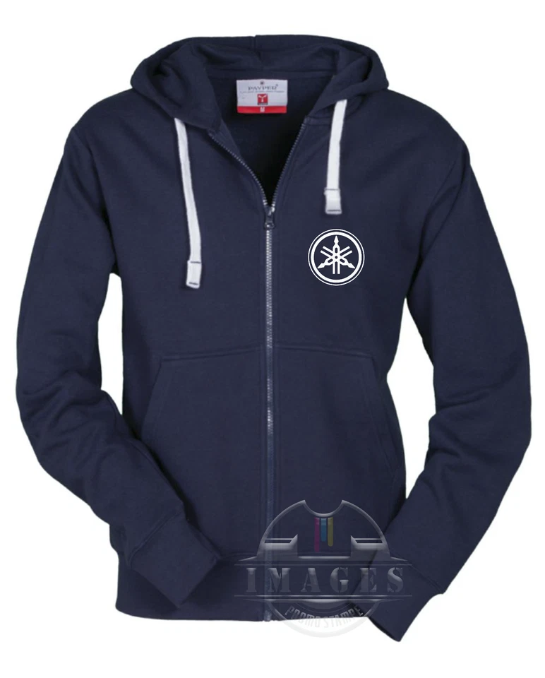 FELPA CON CAPPUCCIO FULL ZIP YAMAHA HOODIES STYLE YAMAHA MOTORCYCLES MOTO MOTOGP - Imagen 2 de 4