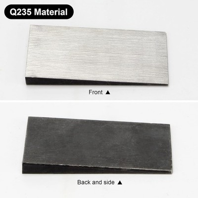 6-Pack Steel Flange Wedges – 3.9" X 2" Triangle Metal Shims For Leveling Machinery, Welding Alignment, Pipe Fitting, Silver