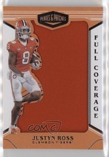 2022 Panini Chronicles Draft Picks Plates & Full Coverage Justyn Ross Patch 0w8