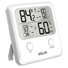 Digital Humidity Thermometer - Indoor Room Monitor, Wireless Temperature ...
