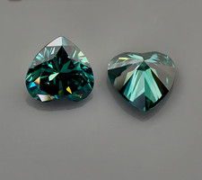 5 Carat Fancy Green Heart Diamond Ring VVS1 Wedding Solitaire Ring
