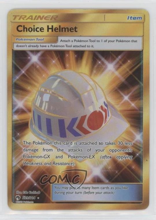 Full Art - Choice Helmet Pokemon Sun & Moon Lost Thunder #229