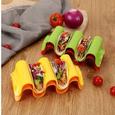 Mainstays 4-Piece Multiple Taco Stand Holder Food Organizer Tray Taco Tuesday