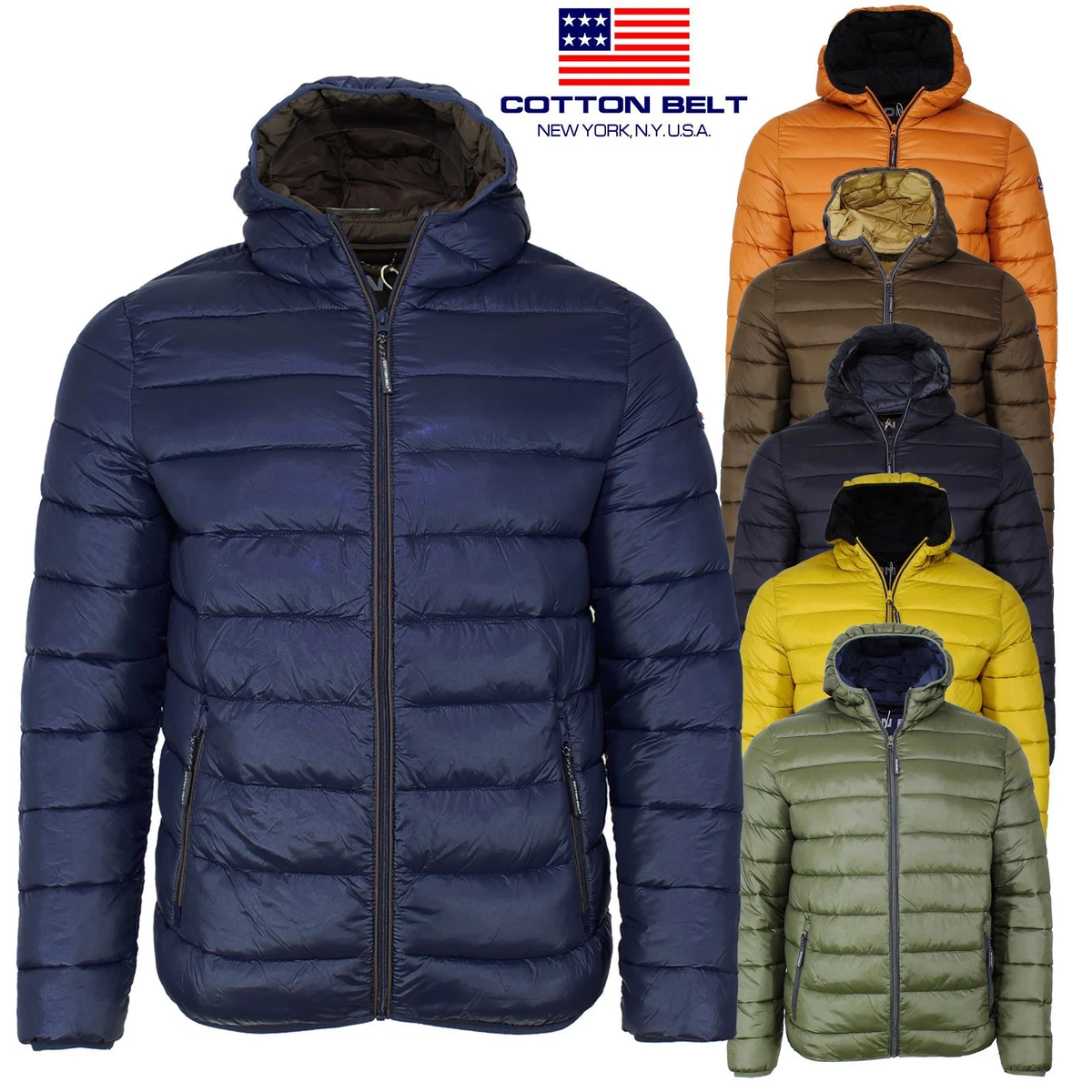 Giacca Invernale Imbottita Uomo – Rosso, Cotone Con Cerniera, Taglia XXXL – Casuale E Caldo