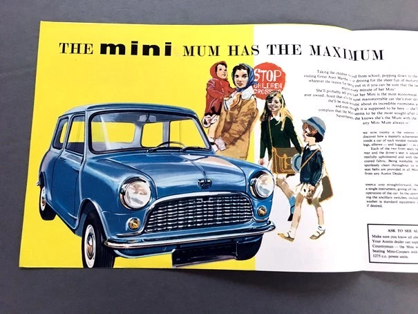 1966 1967 Austin Mini Original Vintage Car Sales Brochure Catalog - Cooper BMC Foto 2 de 3