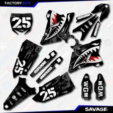 Black Savage Camo Graphics Kit fits 15-21 Yamaha YZ125 YZ250 YZ 125 250 Decals