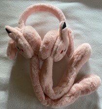 Pikachu Earmuffs Winter Hat With Push Buttons SHIP FROM US 