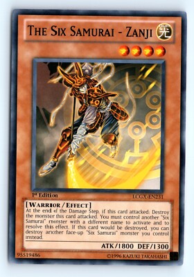 Yu-Gi-Uh The Six Samurai - Zanji #LCGX-EN231 Legendary Collection