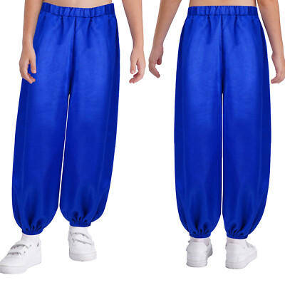 Kids Girls Trousers Show Sweatpants School Bloomers Casual Pants Loose Costume